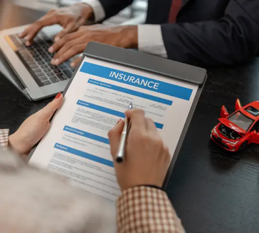 CustomizedAuto Insurance Coverage Driver reviewing auto insurance policy