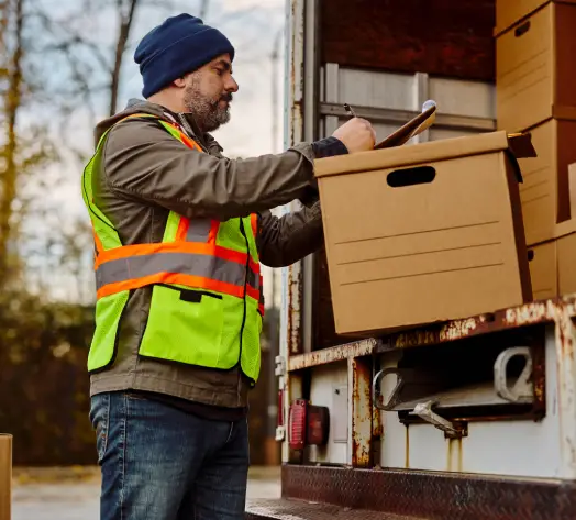Reliable Coverage for Commercial Vehicles Delivery driver unloading goods