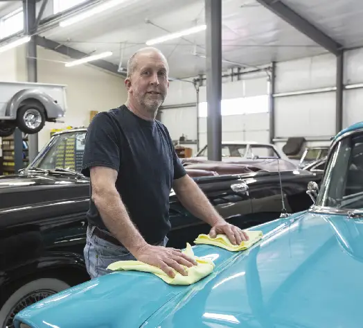 Insure What You Treasure Owner detailing classic muscle car
