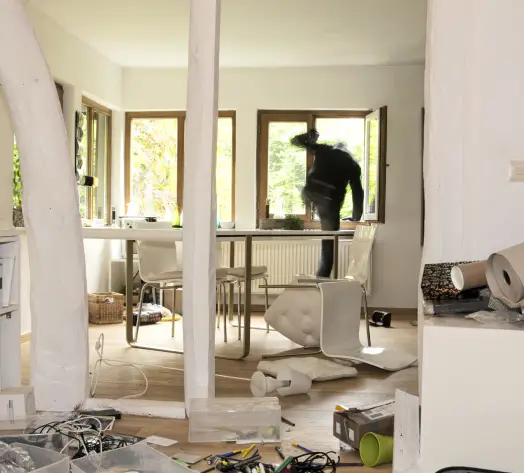 Timely Protection: Earthquake Insurance Coverage Emergency repairs being made to a house after an earthquake, emphasizing the need for timely insurance protection.