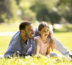 Secure Their Tomorrow Today Father and daughter enjoying the outdoors