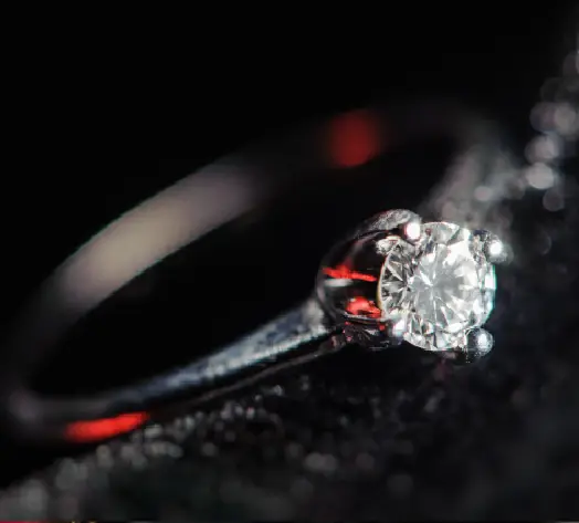 Protect What You Cherish Most Close-up of insured diamond ring